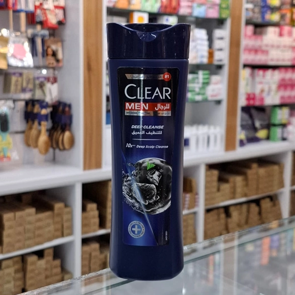 شامپو کلیر ذغالی نعنا مردانه اصل پاکسازی عمق سر با قدرت 10 برابر  400 میل | clear charcoal and mint shampoo